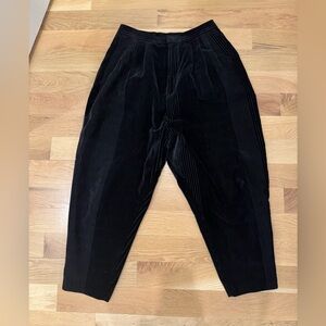 Mina Perhonen (Japanese) black corduroy pants (size 40 / US 8)